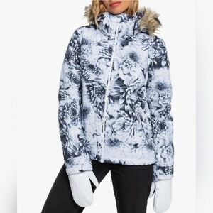 Roxy Jet Ski Floral Dryflight Snowboarding Insulated Jacket Size Small NWT